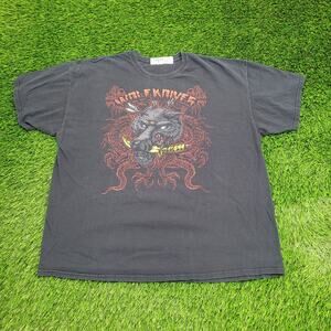 Vintage Wolf Shirt XL 24x28 Y2K